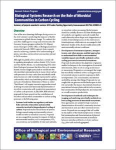 Microbial Communities Carbon Cycling Cover