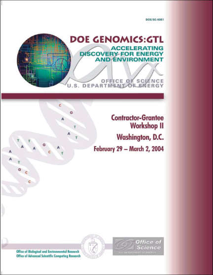 Genomics-GTL Awardee Workshop II