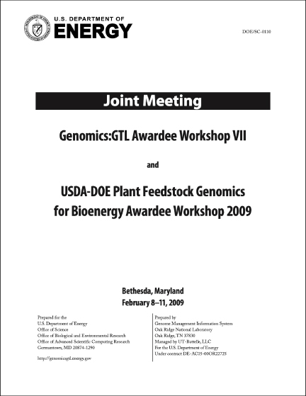 Genomics-GTL Awardee Workshop VII
